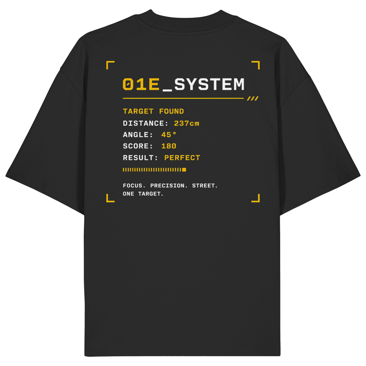 O1E_System Tee Doppelprint - Organic Oversize Shirt