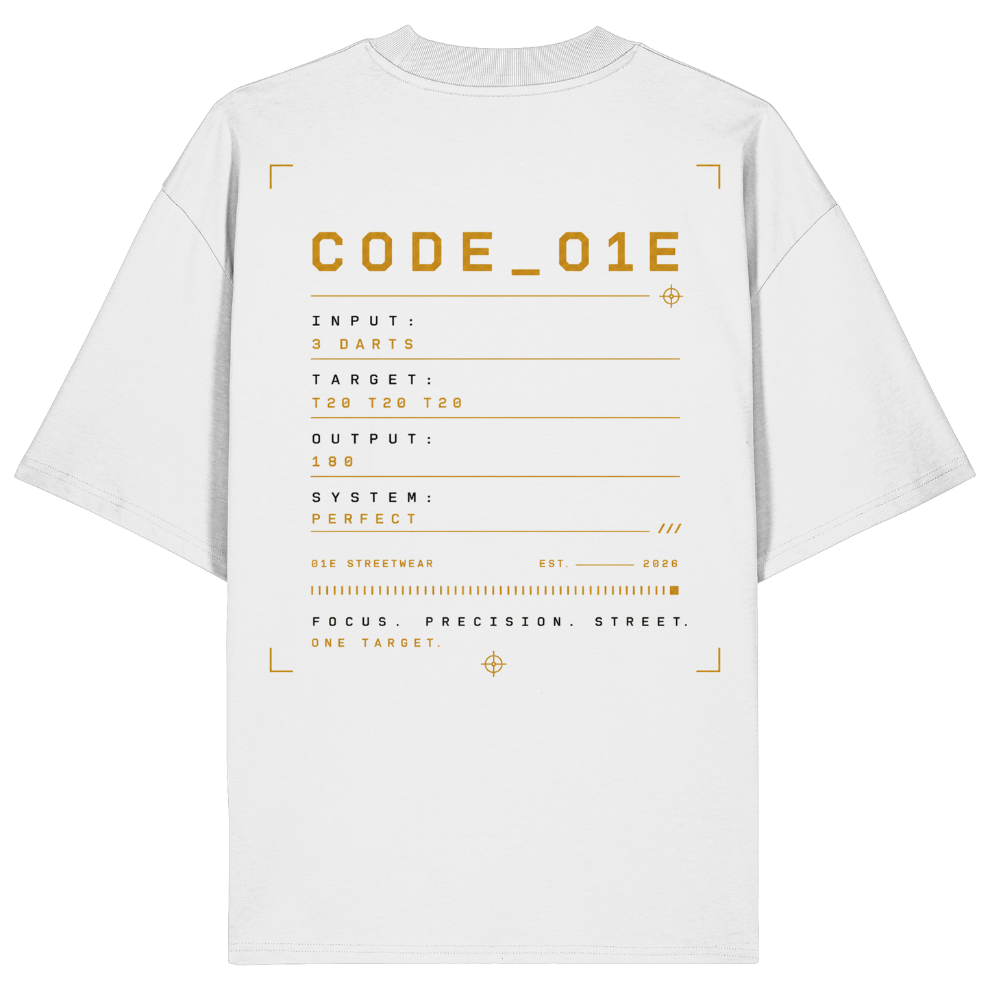 O1E_System Tee Backprint - Organic Oversize Shirt