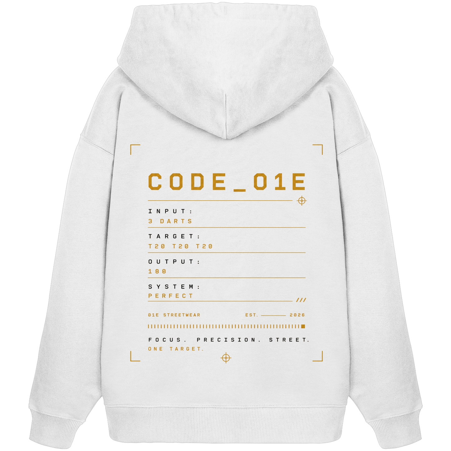 O1E_System Tee Backprint - Organic Oversize Hoodie